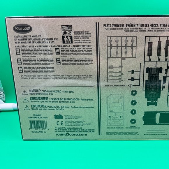 Polar Lights Green Hornet BLACK BEAUTY Plastic Model Car Kit 1/32 New Sealed - Picture 5 of 6